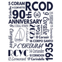RCOD 90th Technical Ladies White Long Sleeve T-shirt Design