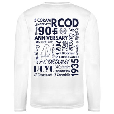 RCOD 90th White Technical Long Sleeve shirt Thumbnail
