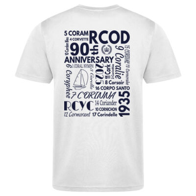 RCOD 90th White Technical T-shirt Thumbnail